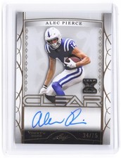 2022 Leaf Trinity #CA-AP1 Alec Pierce Clear Autographs Gold #/75