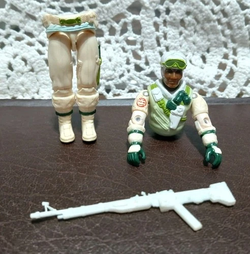 Iceberg V1 100% Complete G.I. Joe 1986 Hasbro Vintage Figure Cracked Elbow