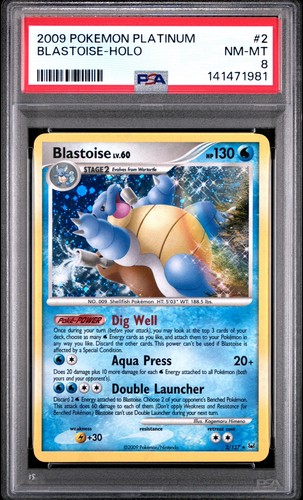 Blastoise graded PSA 8 for sale on eBay