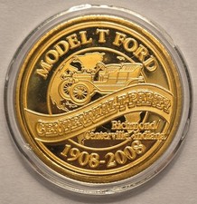 Model T Ford Centennial T Party 1908-2008 Souvenir Medallion Model T Ford Centennial T Party 1908-2008 Souvenir Medallion