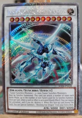 SHOOTING QUASAR DRAGON - RA04-EN158 Platinum Secret Rare / 1st Edition Near Mint