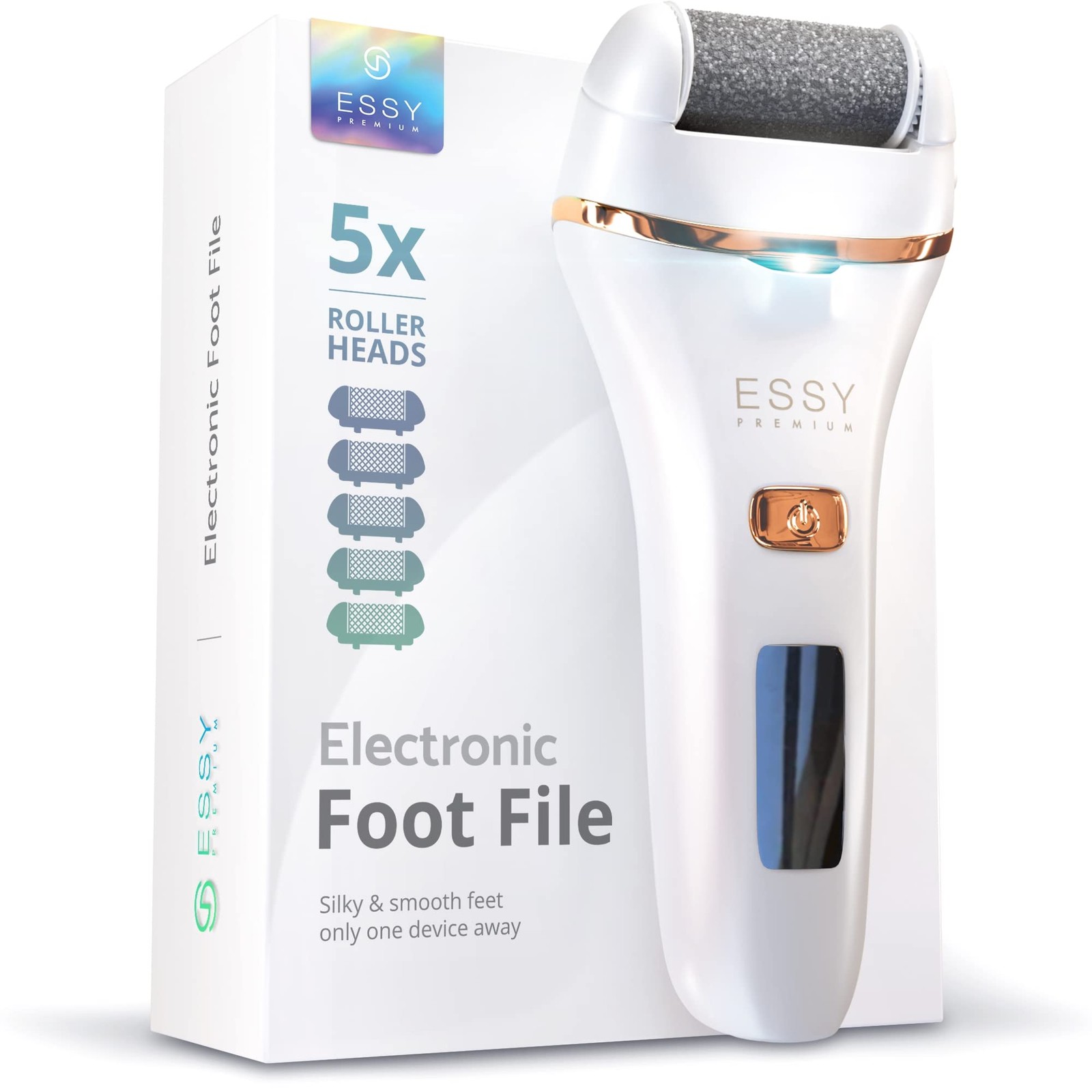 Lima Piedi Elettrica Essy: Pedicure Professionale e 5 Testine Abrasive