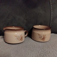 Denby Memories Milk Jug And Sugar Bowl Excellent Condition 