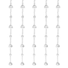 10Pcs Acrylic Crystal Garland Strands Diamond Bead String Hanging 2m/6.56ft