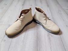 Dr. Martens Mayport Sand Overdyed Twill Military Canvas Boots Size 13 Lace Up