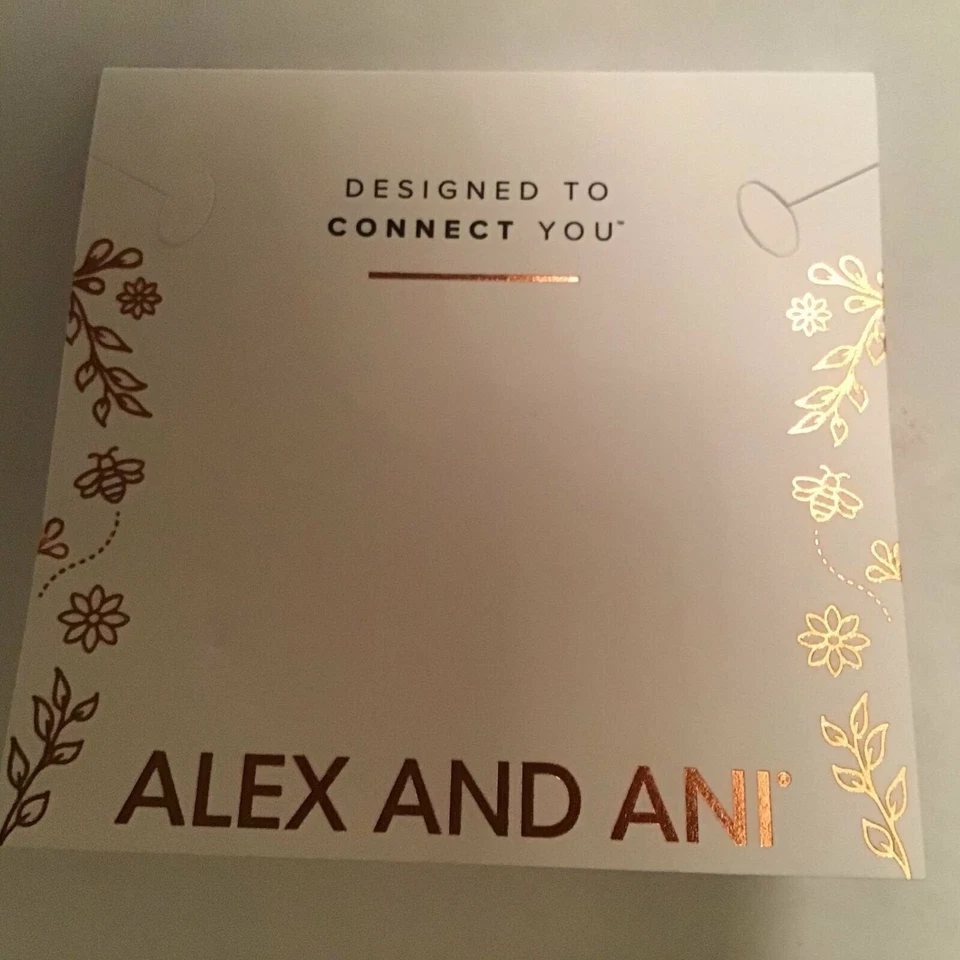 Pulsera Alex and Ani Flor Silvestre Cuentas Plata Brillante Nueva Con Etiqueta Caja Tarjeta Foto 3 de 4