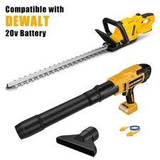 For DEWALT 20V Battery Cordless Leaf Blower / 20" Hedge Trimmer Bare-Tool Combo