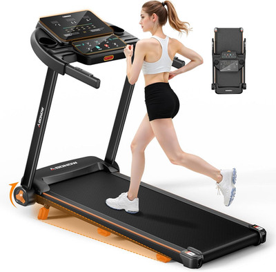 Foldable Home Treadmill with Incline, Bluetooth, 8.5MPH, 280LBS Capacity