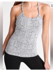Womens Jockey Promise Luxe Camisole - Size L - Gray/White Patterno