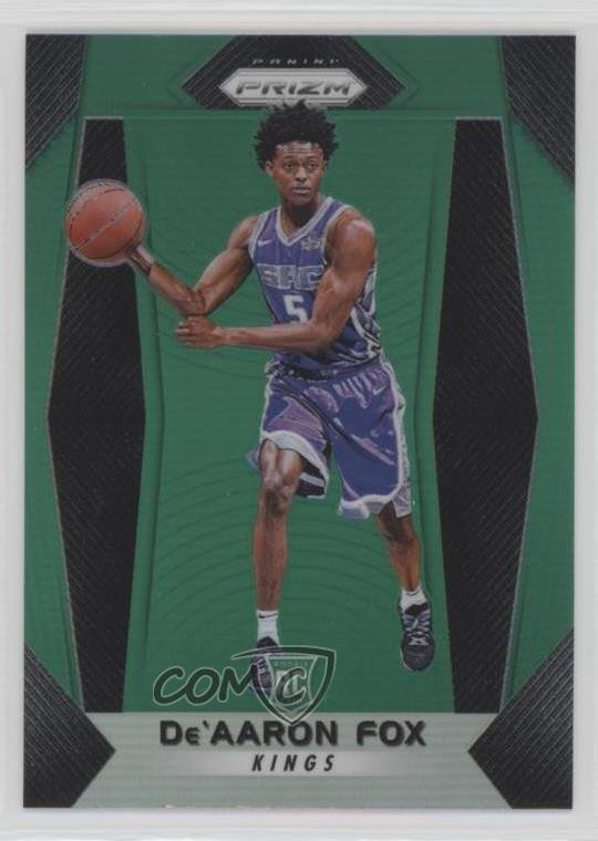 2017-18 Panini Prizm Green Prizm De'Aaron Fox #24 1t08