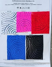 Badeanzug  Bikini Stoff Sport-Lycra Multicolor Kreise mit Spiegelplättchen