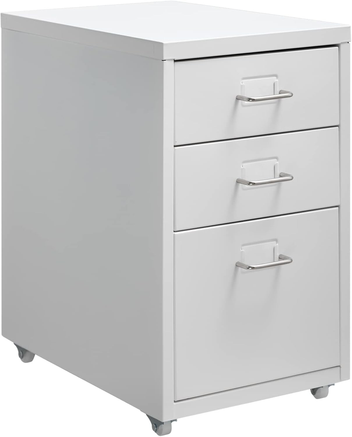HollyHOME 3-Drawer Mobile File Cabinet, Filing Cabinets, Under Desk Drawers Rol
