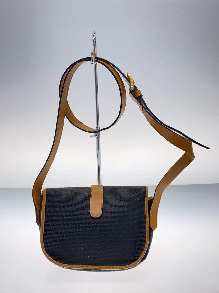 Borsa a tracolla YVES SAINT LAURENT in PVC x pelle nera cammello graffio con