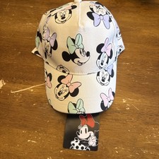 Walt Disney Minnie Mouse Adjustable Baseball Hat Cap All Over Print