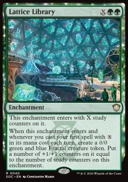 Magic/MTG Lattice Library SOC-40 Rare Englisch Neu