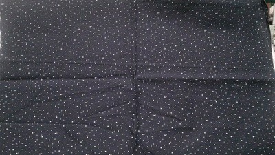 Fabric South Seas NEW All Over Small White Dots on Navy 19'' x 18''+ $2.35
