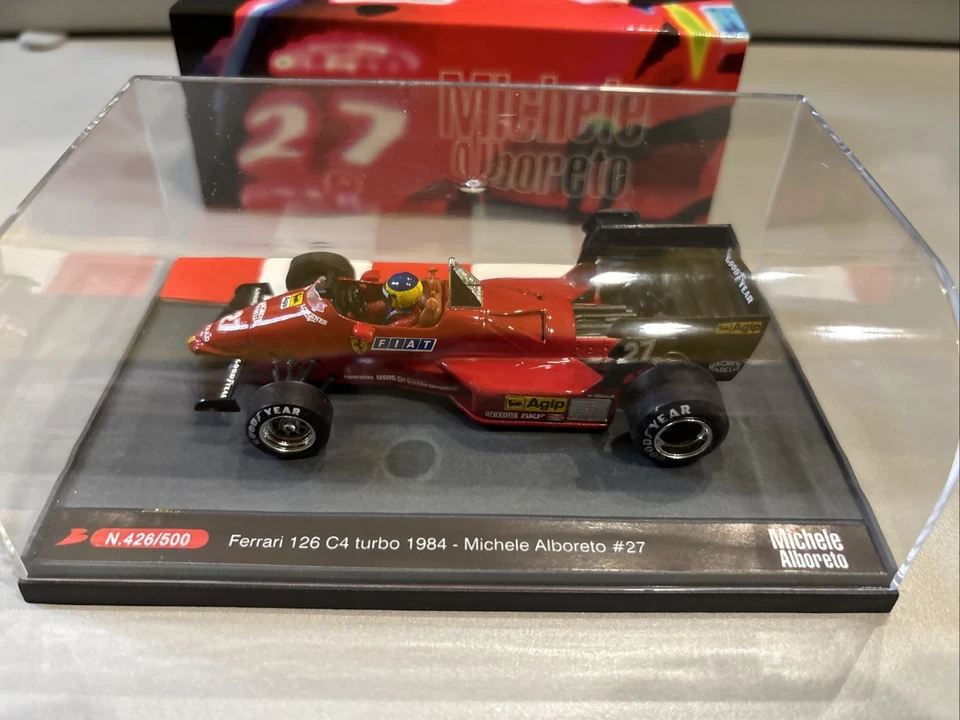 Brumm S10/01 Ferrari 126C4 Turbo 1984 Alboreto #27 Ferrari Club Vignola Modena - Immagine 2 di 3