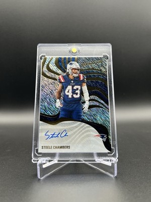 2025 Panini Revolution Swirl Auto Storm Steele Chambers #RSA-SCS Patriots RC
