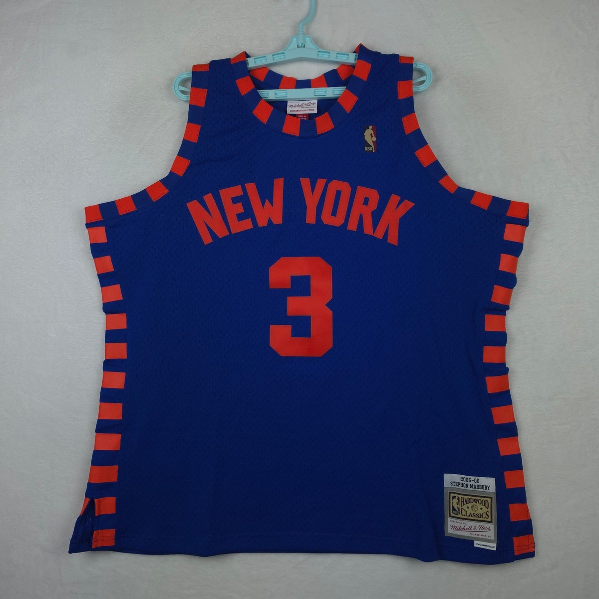 Stephon Marbury NY Knicks Mitchell & Ness NBA 2XL XXL Jersey 2005