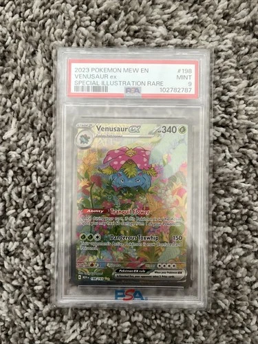 VENUSAUR EX SPECIAL ILLUSTRATION RARE (SIR) POKEMON EN-151 2023 198 PSA 9