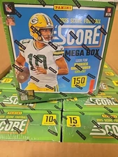 2025 Panini Score Football Mega Box Factory Sealed!! 🔥10 Packs 150 Cards