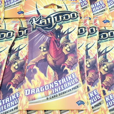 KAIJUDO TCG! 24x Dragonstrike Infernus Booster Blister Packs