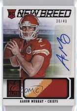 2014 Elite New Breed Materials Prime Signatures 30/49 Aaron Murray #1 Auto 0b5