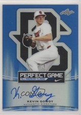 2015 Leaf Metal Draft Perfect Game Blue Prismatic 25/25 Kevin Gowdy Auto 9pd