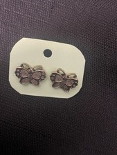 Gold Tone Butterfly Stud Earrings
