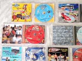 Sega Dreamcast Video Game Console Lot, Sonic Adventure, Dynamite Cop, Crazy Taxi