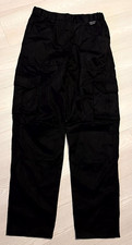 John Lewis & Partners Waitrose Cargo Trousers Womens 8R Black Workwear Outdoor