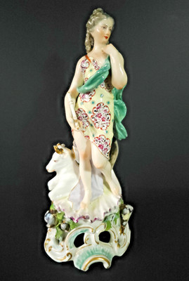 Antike Samson Porzellan Figur Gruppe Europa und der Stier