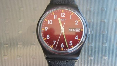 Swatch Watch Sir Red GB753 Red Dial Unisex - Works Great