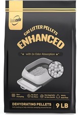 Enhanced Cat Litter Pellets 9 lbs, Long-Lasting Odor Control, 9lbs,