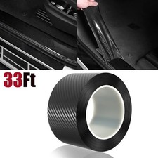 33ft Car Carbon Fiber Vinyl Film Door Bumper Sill Sticker For Acura Accessories