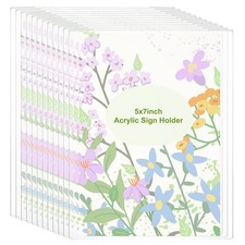 F&uuml;r Acryl Schildhalter, 12er Set 5x7 Klare Bilderrahmen, Horizontal