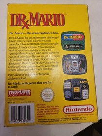 NES Game: Dr. Mario (Doctor Mario) [Boxed, Complete w/Manual] tested & working 