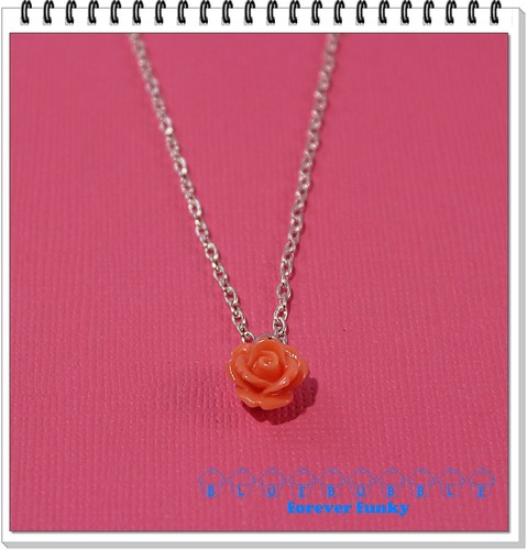 COLLAR DE ROSA FUNKY DE COLECCIÓN PEQUEÑO TALLADO LINDO KITSCH RETRO BOHO CHIC FLOR AMOR - Imagen 8 de 27