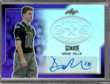 2017 Leaf Army All-American Bowl Metal Auto Purple #BADM1 Davis Mills Auto /25