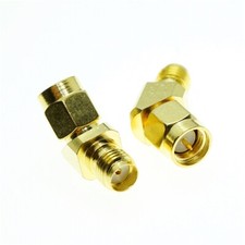 1pcs SMA Male to SMA Female 45  135  Degree Angle Type L Coaxial RF Adapter