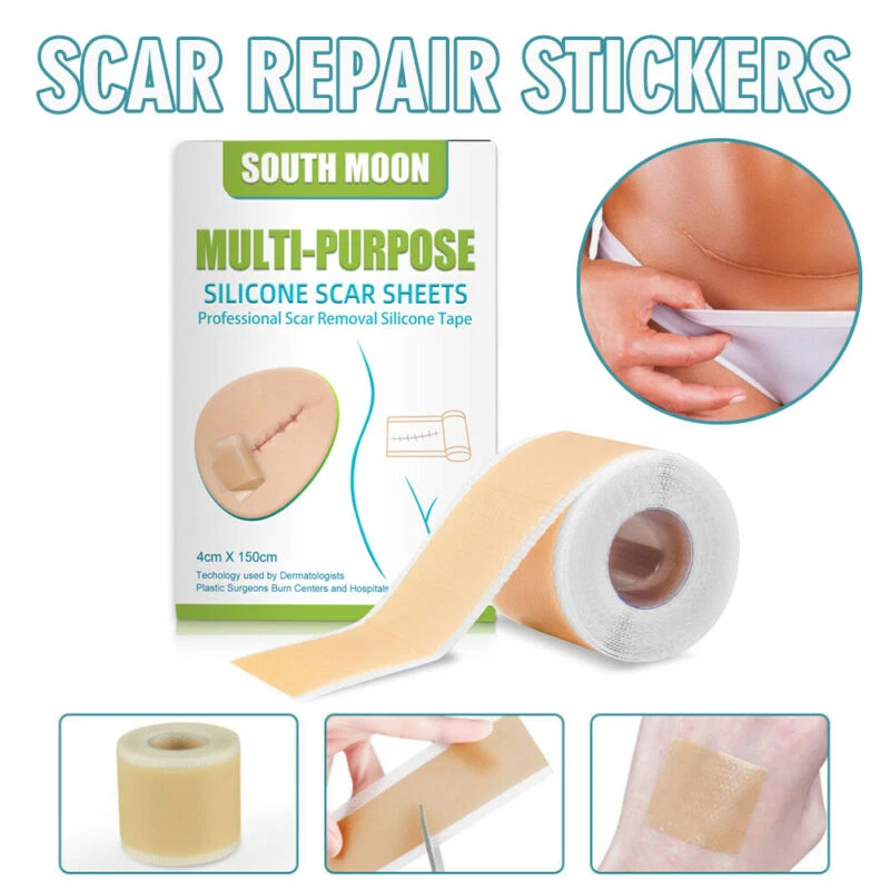 MARKENLOS Silikon-Gel Narbenpflaster Selbstklebend Narbe Entfernen für Schnelle Heilung