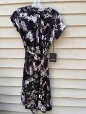 Simply Vera vera Wang Women's Multicolor Print POPOVER Dress Sz XS $58.00