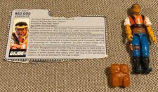 1987 GI Joe Red Dog Renegade Figure & File Card G.I. Joe Vintage Hasbro G.I. Joe