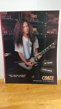MARTY FRIEDMAN MEGADETH CRATE AMPLIFIERS GUITAR AD PRINT AD 11 X 8.5  02098