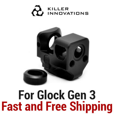 Killer Innovations Comp/Compensator/Muzzle Brake for 9mm Gen3