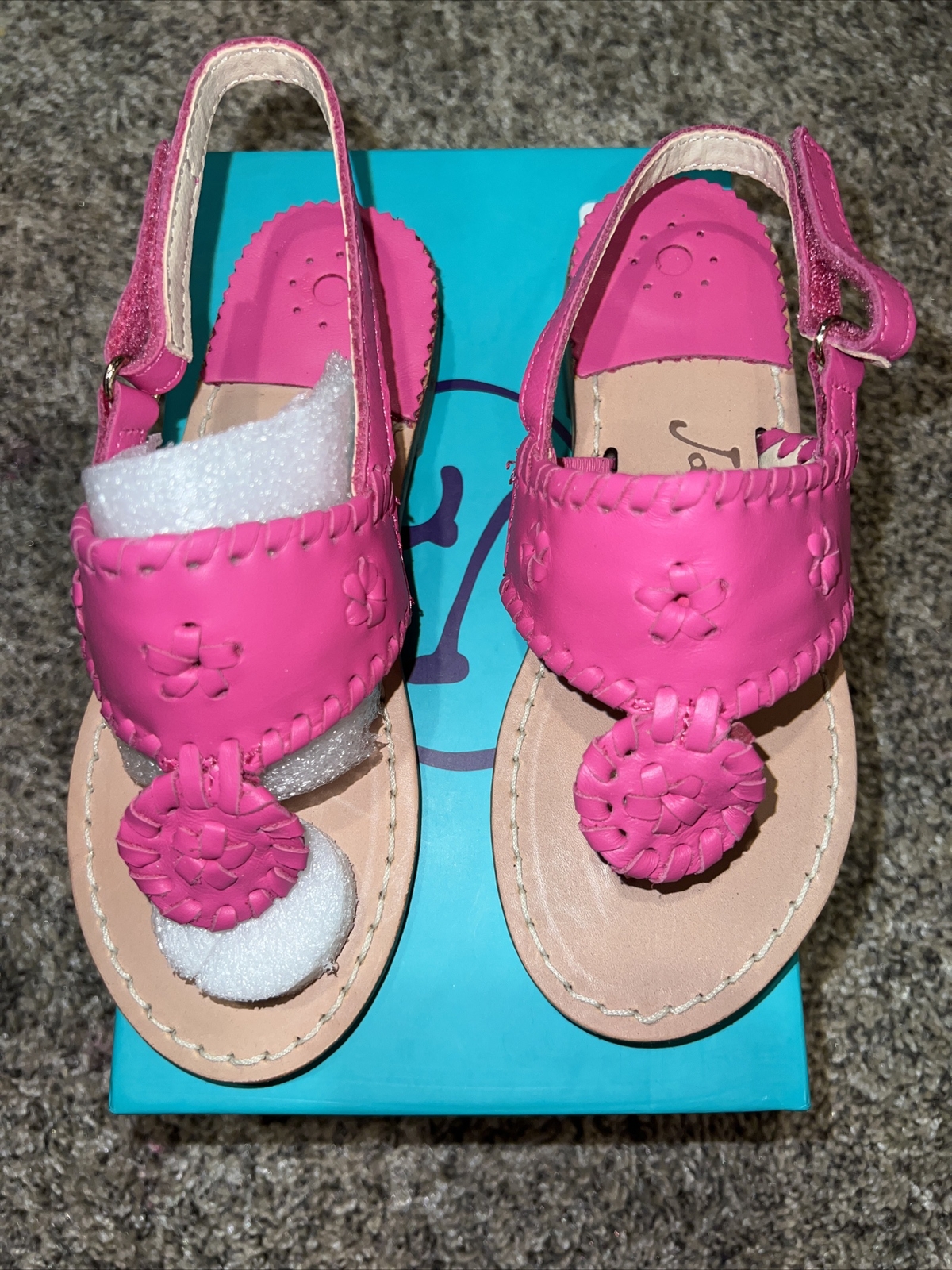 Jack Rogers 12 Toddler Girls Little Miss Jacks Sandals Magenta Pink NEW |  eBay