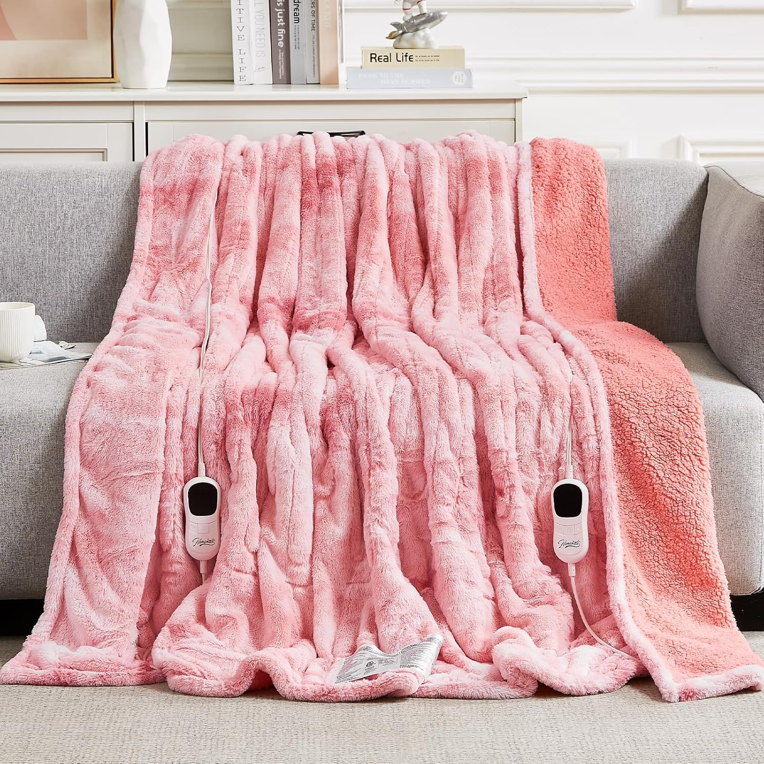 Heated Blanket Electric Queen - 84X90 Heating Blanket Queen 5 Gears Auto-Off 10