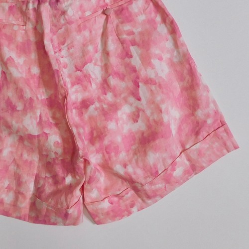 ¡¡NUEVO CON ETIQUETAS!! Pantalones Cortos Revolve FAITHFULL THE BRAND Les Deux Rosa Roos Tie Dye Lino Talla 4 - Imagen 11 de 21