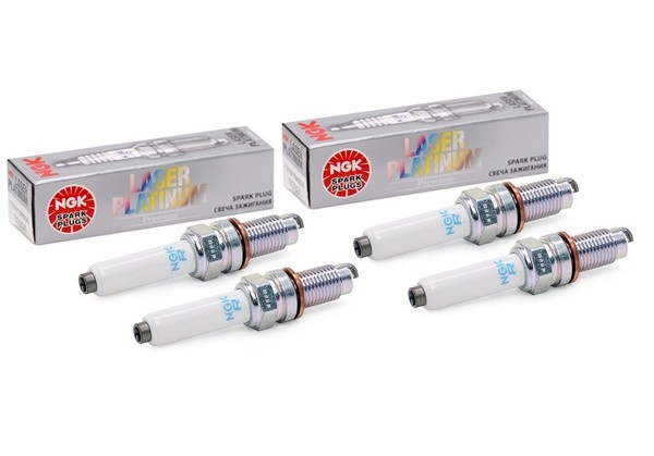 4 Zundkerzen NGK Platinum Zundkerze Audi A1 A3 Seat Leon VW Golf VII 1.2 1.4 TSI-image