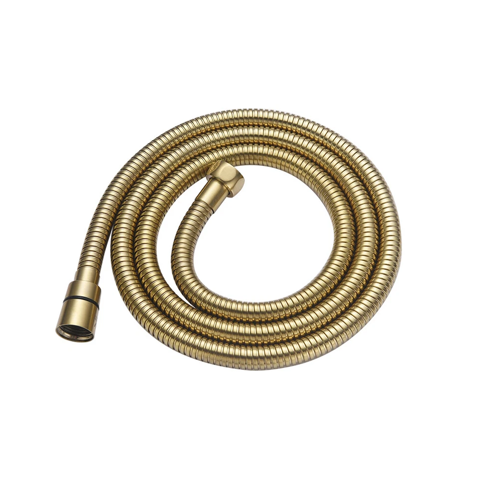 Flexible Shower Hose 1.5m 304 Stainless Steel Brushed Gold Bathroom Bath G1/2 - image 2 of 3